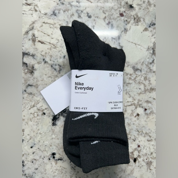 Nike Other - Nike Black Cushioned Socks
